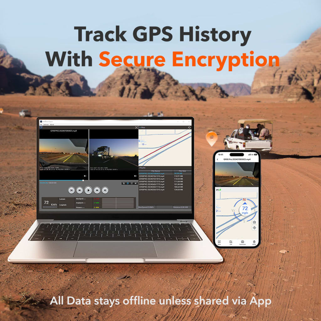 G900 TriPro Bumper Version 3 Channel Rearview Mirror Camera