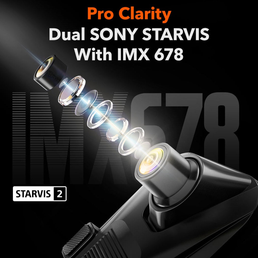 G900 TriPro Bumper Version 3 Channel Rearview Mirror Camera