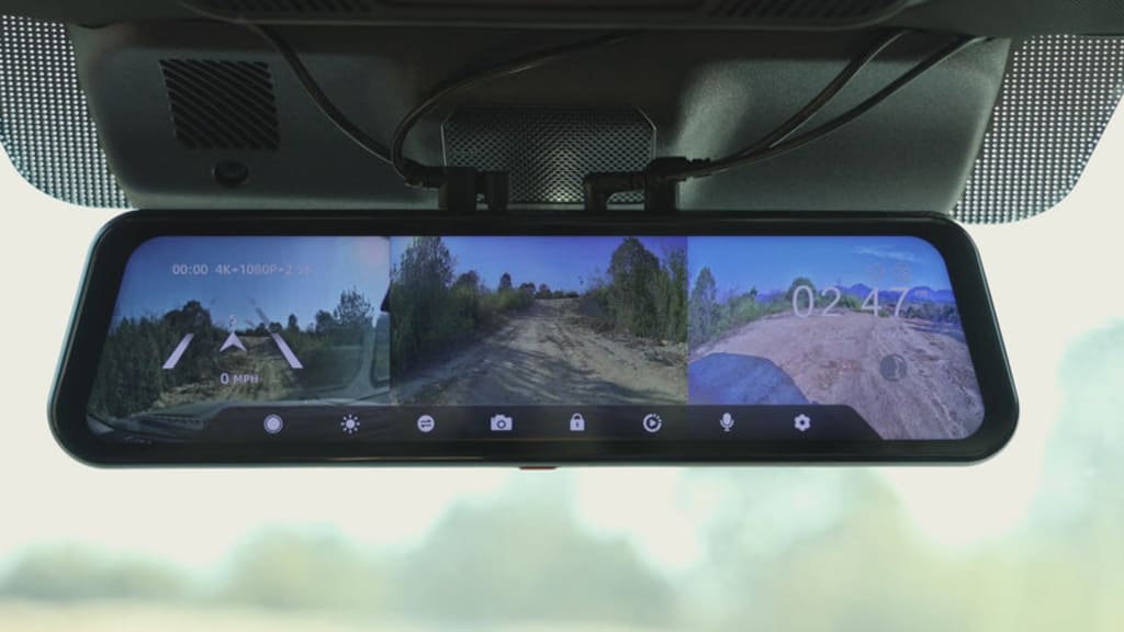 G900 TriPro Bumper Version 3 Channel Rearview Mirror Camera