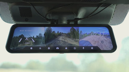 G900 TriPro Bumper Version 3 Channel Rearview Mirror Camera